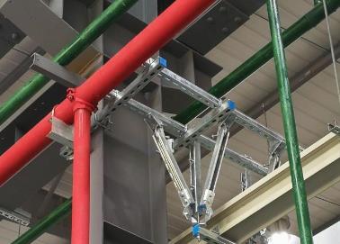 川汇该抗震支架的整体式支吊架结构协调性好